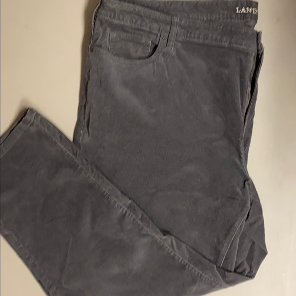 Lands’ End Grey Corduroy Jeans, Size 26